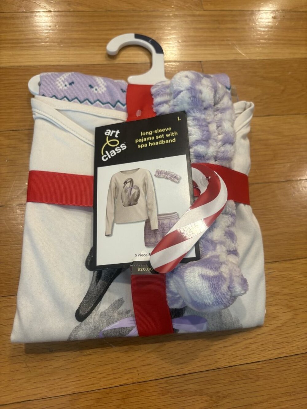 Art class Size Large (L) Long-Sleeve Pajama Set with Spa Headband